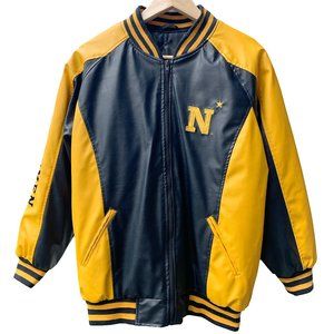 Navy Midshipmen Varsity Letterman Mens Jacket NCAA